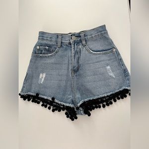 Denim shorts